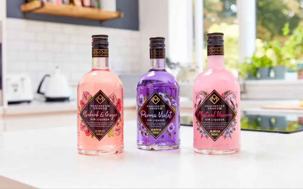 Manchester Drinks Gin Liqueur Range